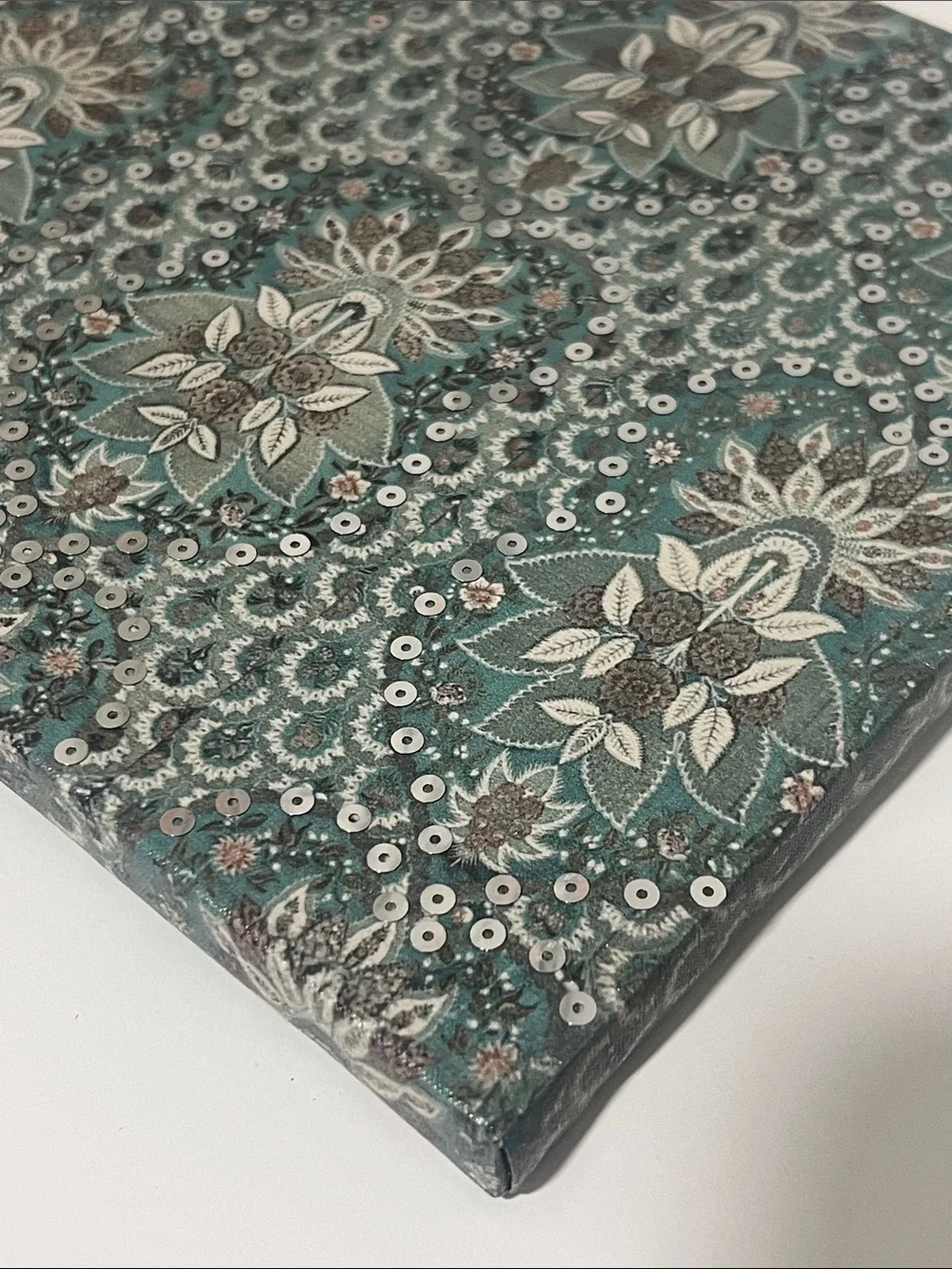 Teal Pattern Wall Art Canvas